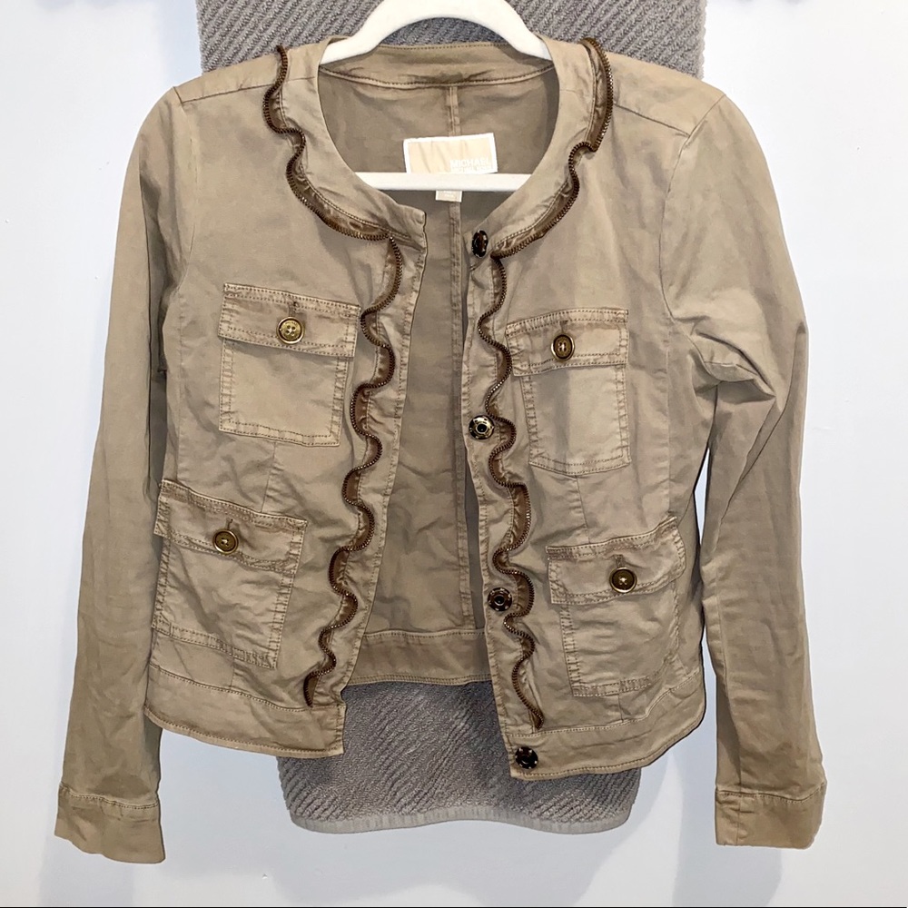 Michael Kors Olive Green Utility Jacket